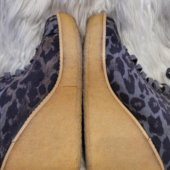 Stella McCartney Sz 37 Leopard Wedge Bootie - Picture 6 of 10